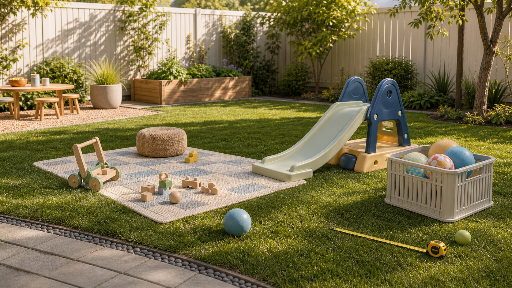 Non-branded backyard activity zone planning visual